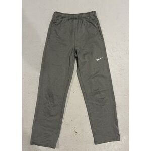 Nike Sweatpants Youth Boy's Large Gray Therma-Fit KO 3.0 Fleece Activewear Pants